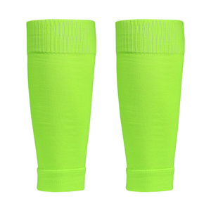 Manchons de compression sans pieds pour hommes, couleur unie, absorbant la transpiration, pour football et protection des tibias - Product Image 1