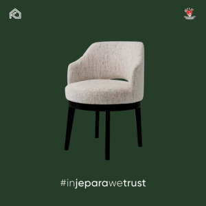 Chaise de salle à manger rembourrée moderne et élégante en tissu bouclé doux avec accoudoirs courbes, écologique, pour salle à manger, parc, atelier - Product Image 5