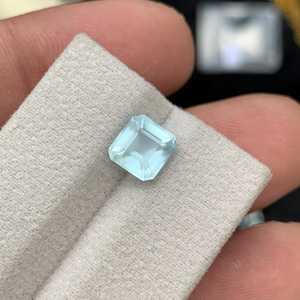 Aguamarina natural suelta facetada, piedra preciosa azul verdosa de calidad para la fabricación de joyas al por mayor - Product Image 2