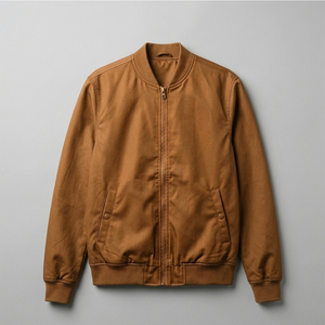 Chaqueta Bomber de Lona a Prueba de Viento para Hombre, Nueva Moda, Cuello Alto, Estilo Urbano, Colección de Invierno, Personalizable - Product Image 6