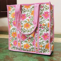 Magnifique sac à main floral personnalisé grande capacité style vintage tendance pour femme avec poignée pour les voyages