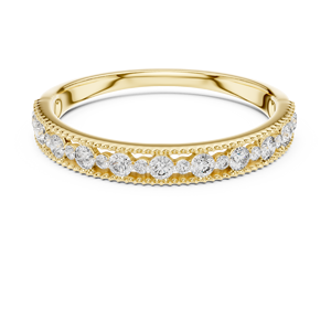 CLASSY WOMEN'S LAB GROWN DIAMOND <b>RING</b> SET 18KT SOLID YELLOW GOLD RHODIUM PLATED BRILLIANT CUT ENGAGEMENT PARTY WEDDING GIFTING - Product Image 4