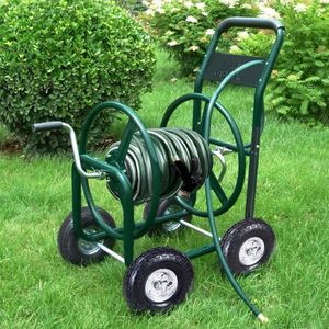 Carrello Avvolgitubo da Giardino Retrattile in Acciaio da 300 Piedi con Connettore per Irrigazione ad Alta Pressione - Product Image 3