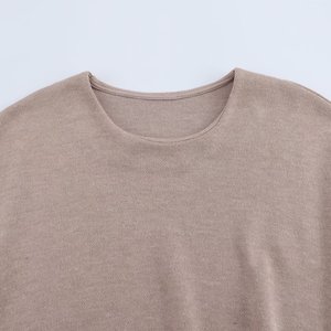เสื้อยืดคอกลมแขนสั้น ผ้าฝ้าย 100% เป็นมิตรกับสิ่งแวดล้อม แห้งเร็ว สไตล์ลำลอง แฟชั่นทุกฤดู พร้อมโบว์ผูกด้านข้างสำหรับผู้หญิง - Product Image 3