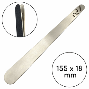 Limes à ongles en acier inoxydable de qualité chirurgicale 155*18 mm pour salon de beauté, limes à ongles jetables pour le façonnage des ongles, papier abrasif grain 180 - Product Image 4