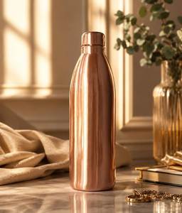 Handmade Pure Copper Water <b>Bottle</b> <b>750ml</b> 950ml 1000ml Leak Proof Copper Drinking <b>Bottle</b> for Daily Use - Product Image 5