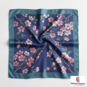 Écharpe carrée imprimée numériquement sur mesure, accessoires de mode légers de qualité supérieure, fabricant OEM ODM, produits textiles personnalisés Socotra - Product Image 5