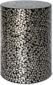 Table en os incrusté de la marque ILAHI, design moderne, détails en agate, rangement, meuble portable pour la maison - Product Image 3