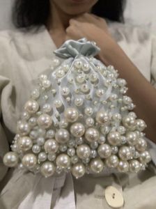 Trendy Ladies Handmade Bead Embroidery Shoulder Bag Premium Fashion Handbag Crystal Pearl Party Wedding Evening <b>Purse</b> - Product Image 2
