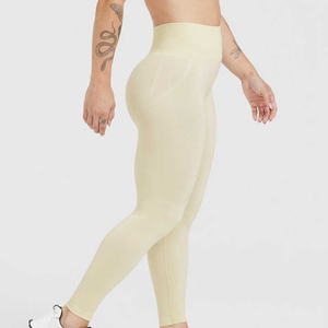 Leggings Deportivos de Cintura Alta para Mujer, Pantalones de Yoga Sin Costuras, Elásticos, para Ejercicio, Fitness, Ropa Deportiva Informal de Verano - Product Image 4