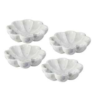 Octagon Marble Bowl Set Luxury Decorative Stone Serving Bowls Handmade Dining <b>Table</b> and <b>Vanity</b> Decor Accessory new look flower - Product Image 4