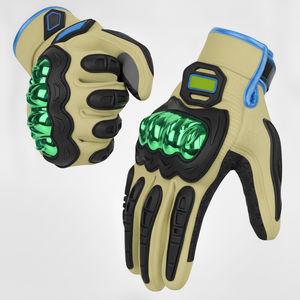 Guantes de Motocicleta de Cuero con Protección de Alta Calidad para Hombre, Guantes Deportivos de Cuero Acolchado - Product Image 4