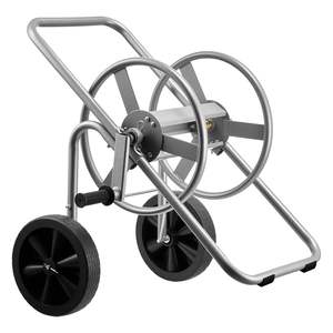 Chariot à enrouleur portable robuste pour arrosage de jardin et lavage de voiture, avec panier de rangement en maille, pour tuyau d'arrosage haute pression de 200/300 pieds - Product Image 1