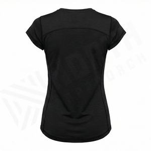 Camisetas de Mujer de Alta Calidad, Casuales, Personalizadas, de Mezcla de Algodón, Transpirables, de Manga Corta, Estilo Oficina - Product Image 2