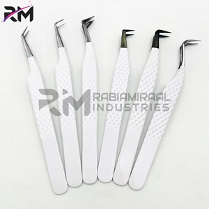 RMI แหนบขนตาสแตนเลสแบบปลายแหลมสีดำถึงสีขาว - Product Image 3