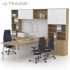 Ultraone NX-P010 גדול גודל MDF יוקרה בוס שולחן צד אחורי ארון שולחן במשרד הנהלה סטים