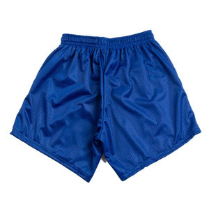 Custom Logo Front Men's High Quality Double <b>Layer</b> 120g Polyester Gym Mesh Shorts <b>Mid</b> Waist Elastic Waist Breathable - Product Image 1