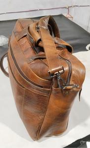 Sac à bandoulière pour ordinateur portable en cuir véritable de luxe, sac messager vintage pour hommes, sacoche de travail - Product Image 2