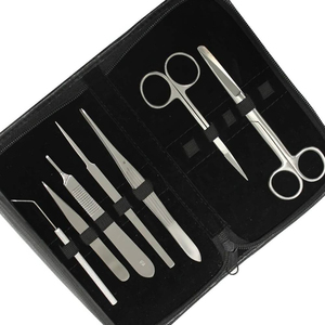 Kits de pratique de suture pour étudiants en acier inoxydable de qualité chirurgicale avec porte-aiguille, coussinets de suture à trois couches, scalpel et ciseaux - Product Image 6