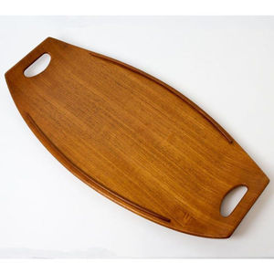 Plateau rectangulaire décoratif en bois de manguier naturel sculpté à la main pour le petit-déjeuner, les aliments, le thé et la décoration intérieure - Product Image 2