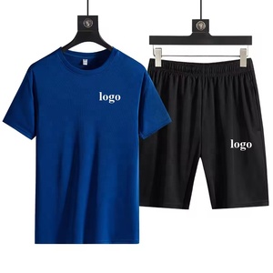 Conjunto corto y Camisa de algodón unisex de alta calidad para hombre, conjunto de camisas y pantalones cortos lisos en blanco personalizados de 2 piezas para hombre y mujer - Product Image 5