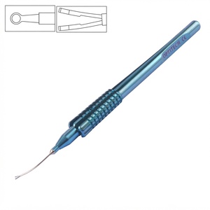 Instruments microchirurgicaux ophtalmiques OPTITECH HEALTHCARE, ciseaux pour IOL 18g - 20 mm, manche courbé - lames aiguisées - certifiés CE - médicaux - Product Image 6