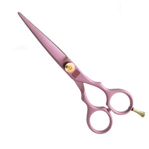 Fabrication de qualité supérieure de ciseaux de coiffure légers de conception allemande, couleur rose pastel, et ciseaux de barbier de GERVET. - Product Image 3