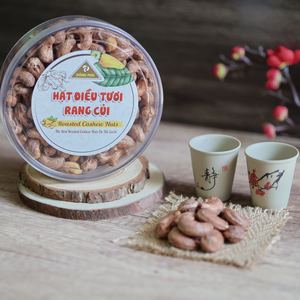 Salty Roasted Buttery Cashew <b>Nuts</b> ISO Certified Dong Phu Brand Premium Organic W240 Round Box Vietnam Custom Label - Product Image 3