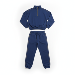 Ensemble de survêtement unisexe en coton, 100% coton, logo personnalisé disponible - Product Image 1