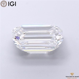 เพชรทรงเอเมอรัลด์ 4.50 กะรัต CVD เพาะเลี้ยงในห้องปฏิบัติการ ได้รับการรับรองจาก IGI สี D ความสะอาดระดับ VS1 ผลิตขึ้นเพื่อการฝังในเครื่องประดับชั้นดี - Product Image 4