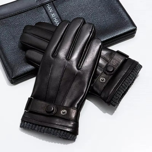 Guantes de Conducción para Hombre, de Piel de Cabra Suave, Transpirables, Ecológicos, con Pantalla Táctil, Dedos Completos, para Deportes al Aire Libre, Esquí de Invierno - Product Image 5