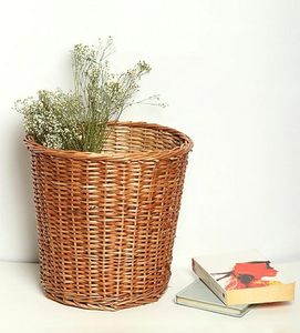 Tradebyd Rustic Woven <b>Rattan</b> <b>Baskets</b> Handmade Durable <b>Storage</b> for Living Room - Product Image 1