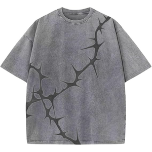 Nouveauté 2026 – T-shirts décontractés vintage à col rond et manches courtes, séchage rapide, respirants, coupe oversize, style streetwear, délavés à l'acide, pour hommes et femmes - Product Image 5