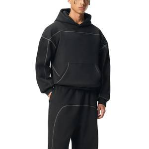 Sudadera con Capucha Personalizada de Algodón y Felpa, Estilo Urbano Informal, Sudadera con Capucha para Hombre y Mujer, Unisex, Impresión Serigráfica, Impresión Puff - Product Image 2