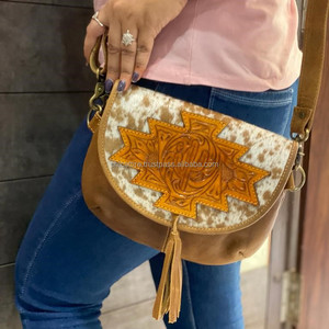 Bolso de cuero con un solo Mango para mujer, elegante, con patrón de caramelo, decoración de borlas, monedero de moda de nailon para mujer - Product Image 3