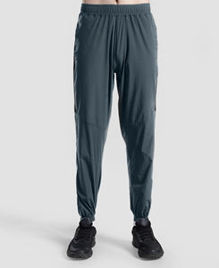 Pantalon de sport unisexe personnalisé pour l'automne, avec cordon de serrage, taille haute, respirant, léger, séchage rapide, en polyester/coton, pour la course à pied - Product Image 1
