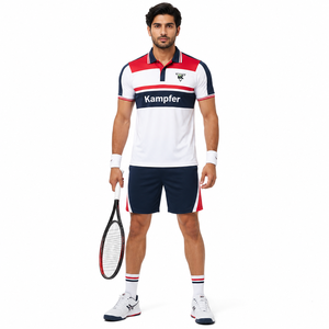 Tenue de sport athlétique à séchage rapide, personnalisable par sublimation, uniforme de tennis haut de gamme, tissu polyester respirant, évacuation de l'humidité - Product Image 1