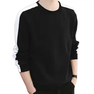 블랙 스트리트 착용 블록 T 셔츠 야외 착용 남성 슬림 피트 셔츠 판매