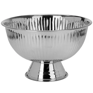 Heavy Duty Stainless Steel Punch Bowl Wholesale Party <b>Drink</b> Server Ice Wine <b>Cooler</b> Beverage Chiller Tub for Home Commercial Use - Product Image 1