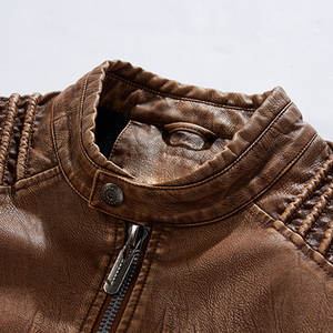 Nouvelle Veste en Cuir Tendance Hiver 2026 à Col Montant, Faible MOQ - Product Image 4