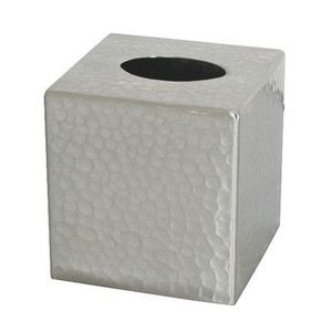 Caja de pañuelos de acero inoxidable martillado, decorativa para mesa de cocina y comedor, para gestión hotelera, nuevo producto - Product Image 1