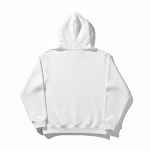 Anime Hoodie <b>Men's</b> White Cotton Spirit Warrior Hooded Sweatshirt Front Print Pocket Casual Streetwear Autumn Wear - Product Image 4