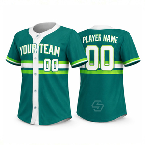 Maillot de baseball personnalisé marron doré, impression par sublimation, unisexe adulte, polyester anti-humidité, manches courtes, nom de l'équipe - Product Image 2