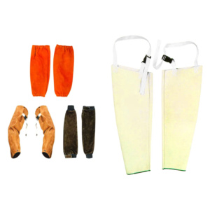 Heavy Duty Cowhide Split Leather Welding Sleeve Industrial Safety Arm Protection Construction <b>Work</b> <b>Aprons</b> Safety Protective Arm - Product Image 5