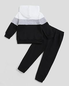 Heavyweight Winter 2pcs Set Hoodie Track Suit Sweat Suit Breathable Thick French Terry Kids Child Boys Joggers <b>Tracksuits</b> Set - Product Image 3