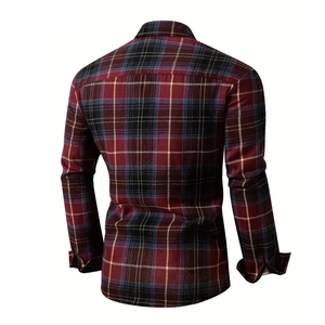 Custom Logo <b>Flannel</b> Shirt Premium Cotton Checkered Long Sleeve <b>Flannel</b> Shirt Private Label Factory <b>Flannel</b> Shirt - Product Image 3