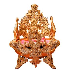 Elegante cuenco Urli de latón tallado, hermosa decoración del hogar, pieza maestra para decoración de interiores - Product Image 2