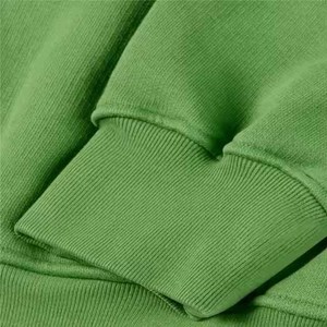 Sudadera con Capucha Verde para Hombre, Corte Regular, Color Sólido, Algodón French Terry, Ropa Casual de Otoño - Product Image 5