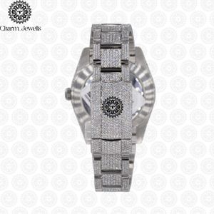 Charm_Jewells Luxury Stainless Steel Square <b>Watch</b> Blue Crystal Diamond Encrusted Analog Quartz Women's Fashion 38mm - Product Image 5