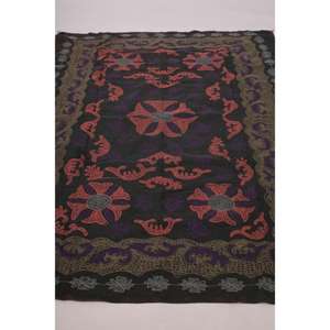 Lavinas Boho Kantha Suzani Embroidered <b>Quilt</b> Handmade Vintage Cotton Floral Eco-Friendly Washable All-Season Bedspread Indian - Product Image 2